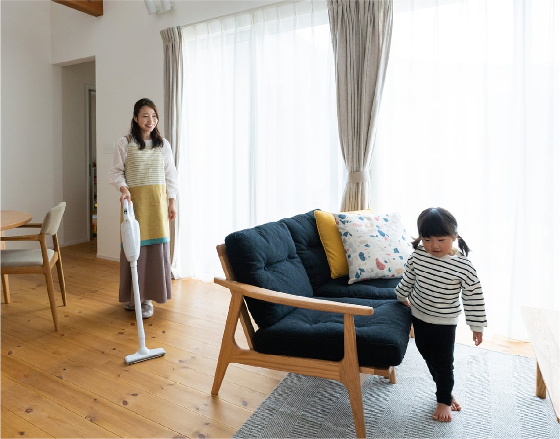 家族の様子が良くわかる平屋の家