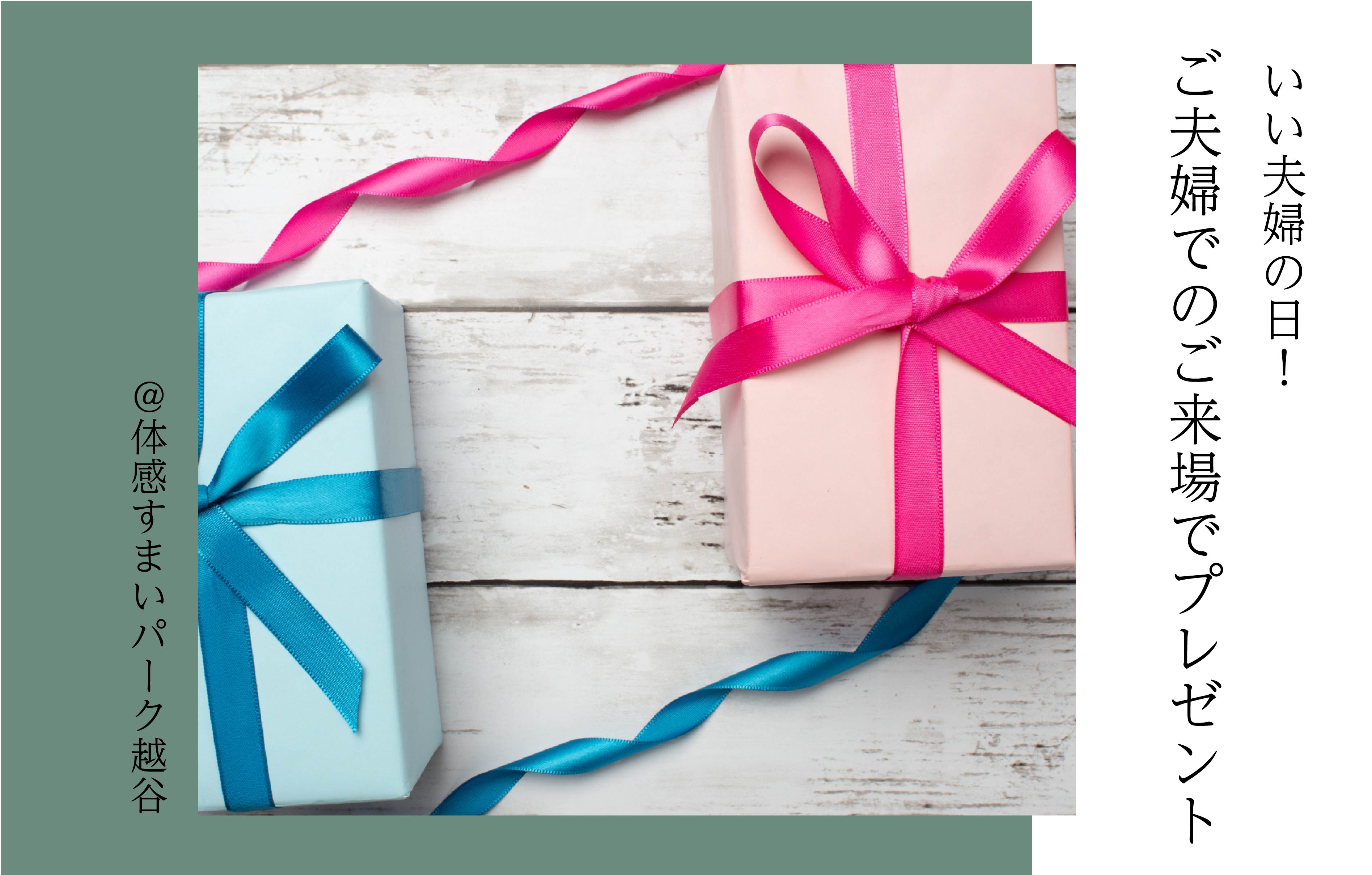 【いい夫婦の日】ご夫婦での来場でプレゼント！＜体感すまいパーク越谷＞