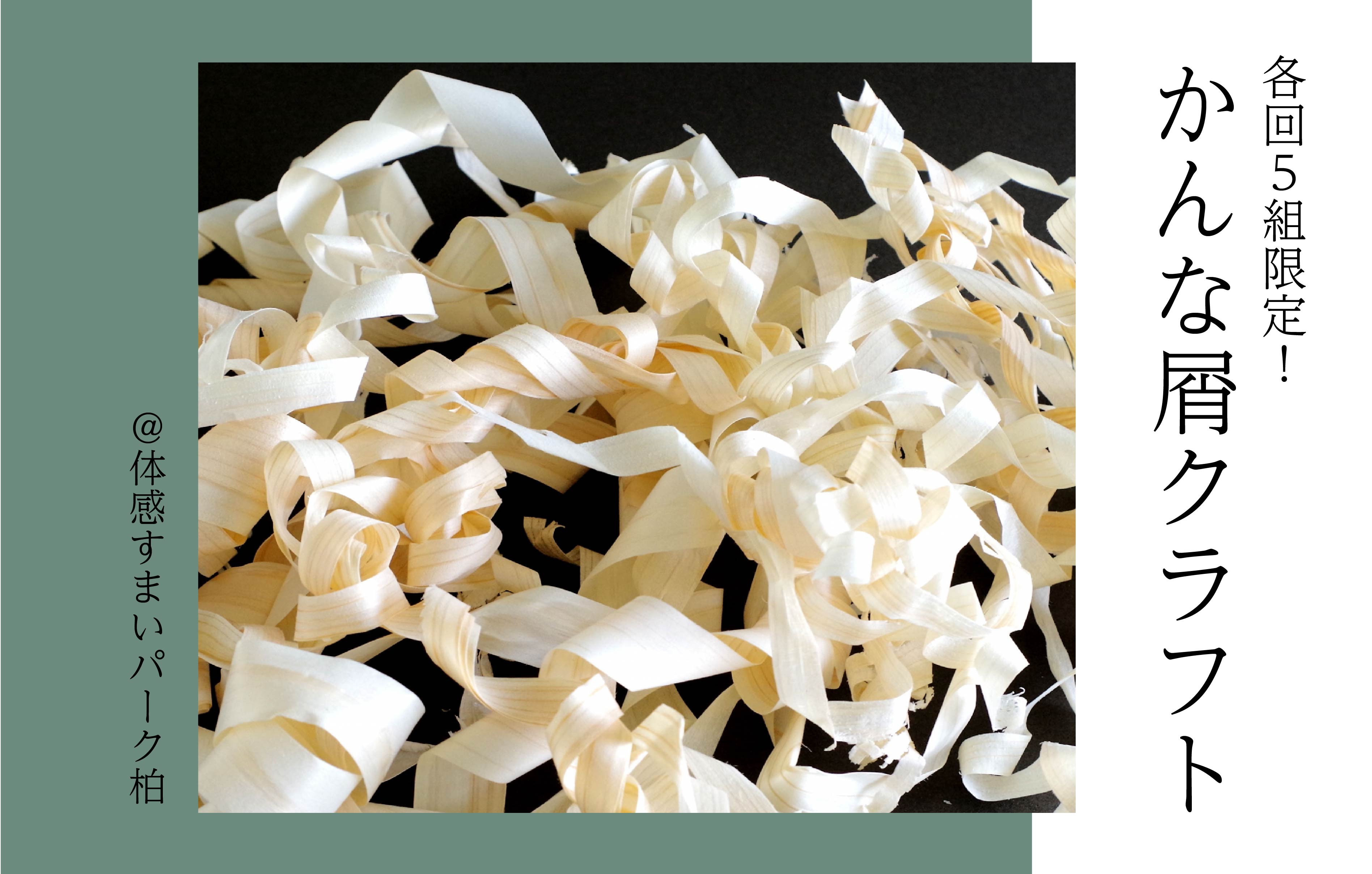 【各回5組限定】かんな屑クラフト〈体感すまいパーク柏〉