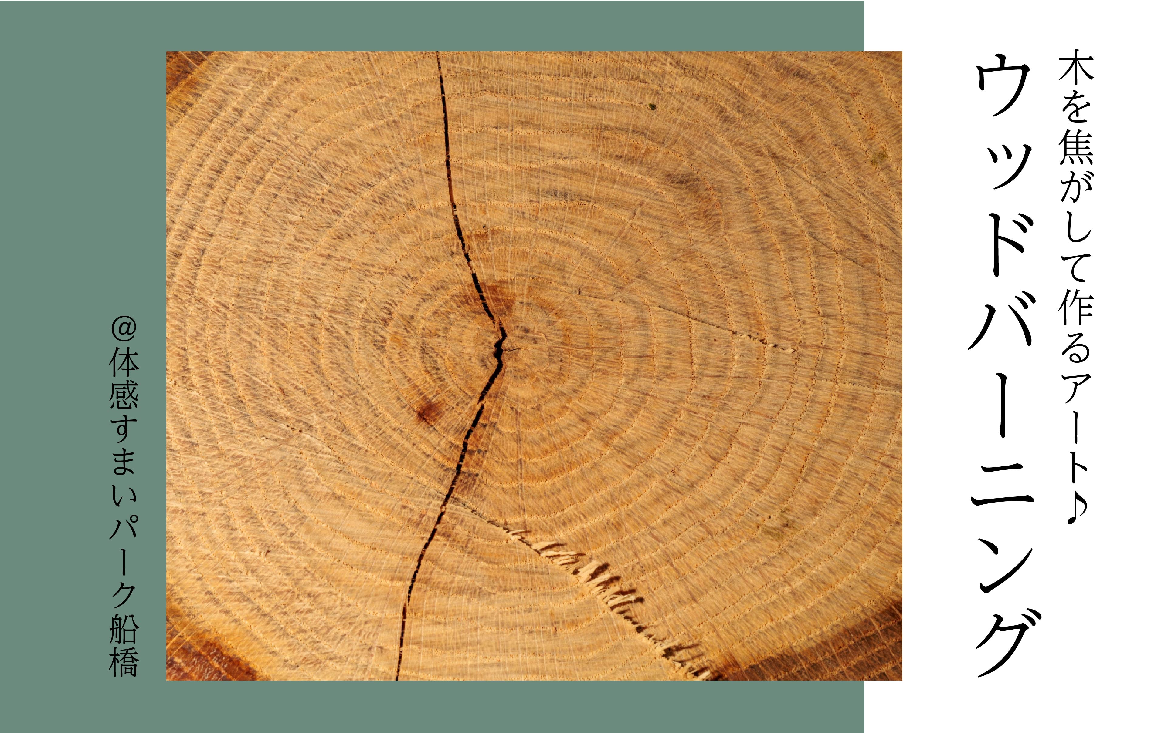 【木を焦がして作るアート】ウッドバーニング＜体感すまいパーク船橋＞