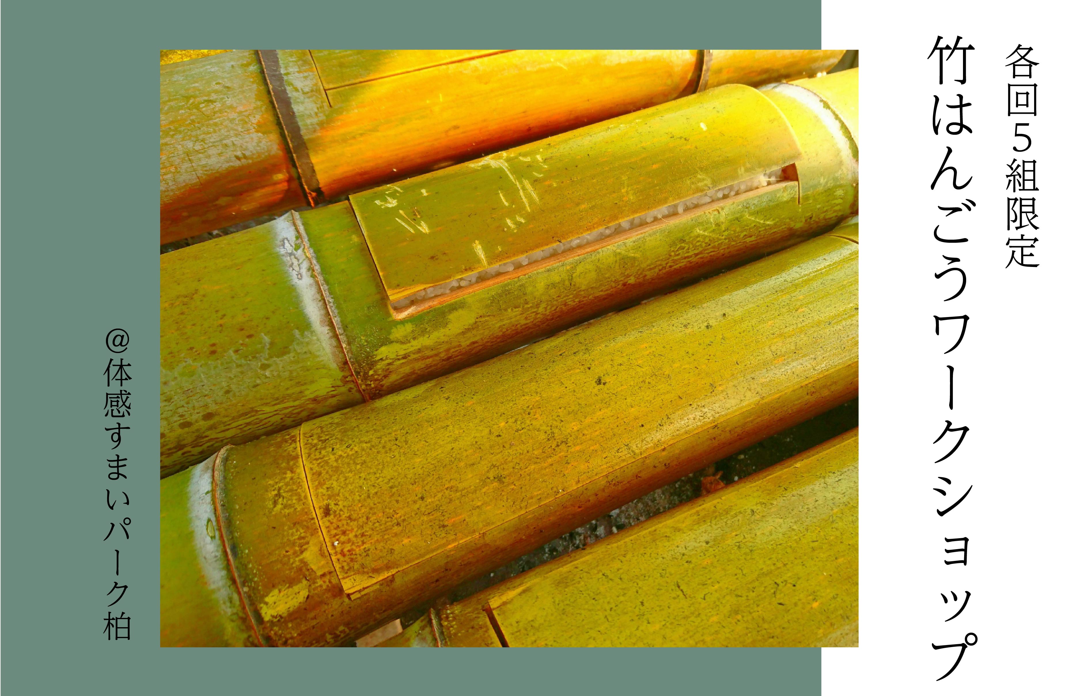 【各回5組限定】竹はんごうWS＜体感すまいパーク柏＞