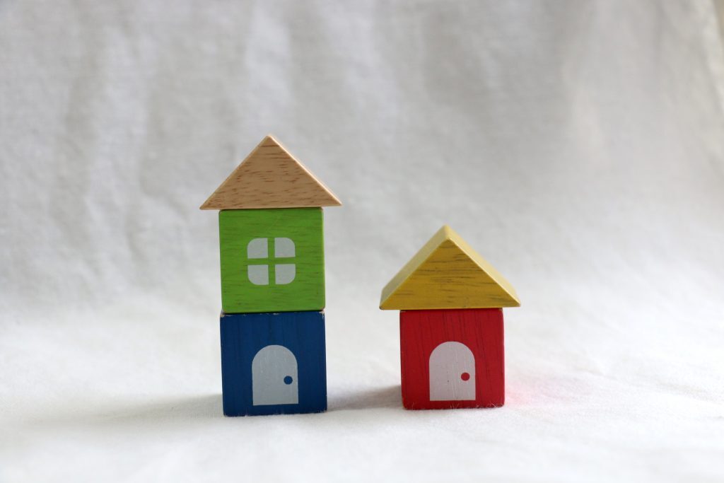 平屋と2階建てのイメージ