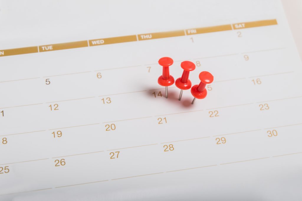 繰り上げ返済のカレンダー